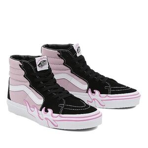 Vans Pink Flame Sk8-Hi Shoes Size 7.5
